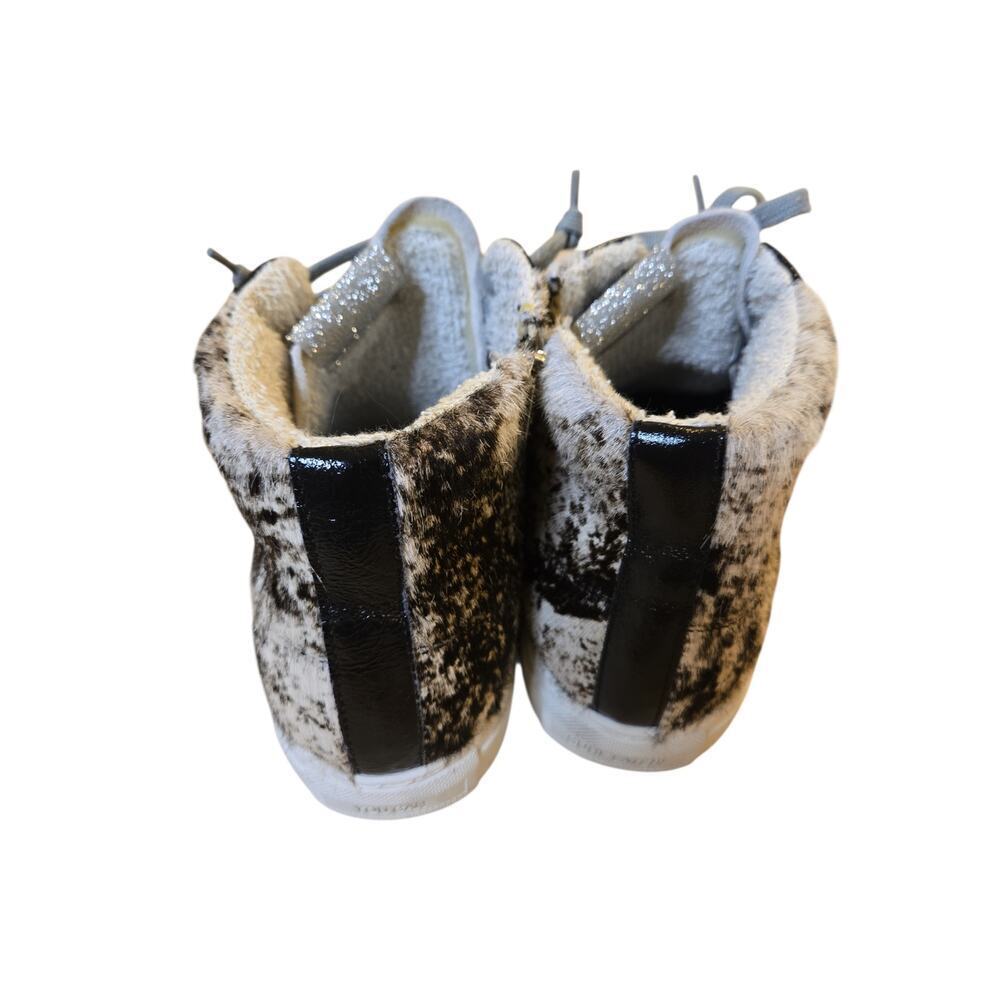 P448 Calf Hair High Top Sneakers Cow Softy Size 39 - Picture 6 of 9